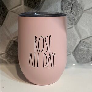 Rae Dunn Pink Insulated Stemless Tumbler